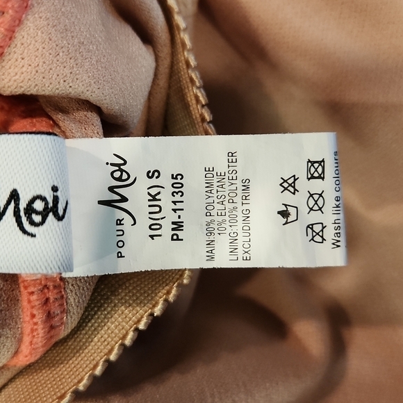 𝅺POUR Moi Ribbed One Piece Lace Up Swim Suit - Picture 6 of 6